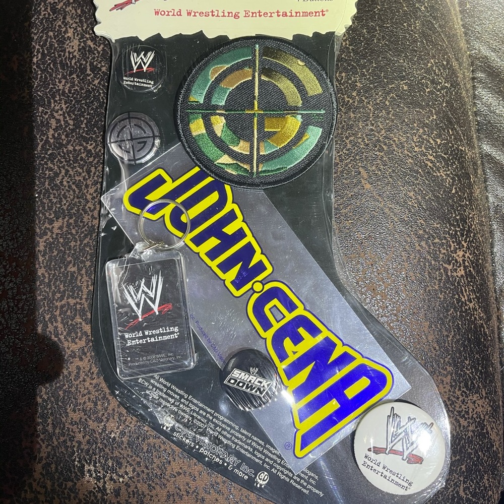 WWE JOHN CENA 2007 Xmas Stocking Collectors Set